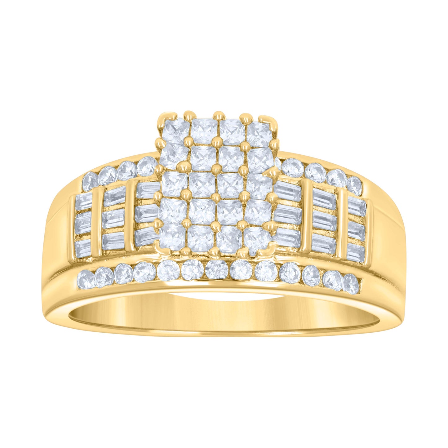 925 Sterling Silver Cz Ring S6