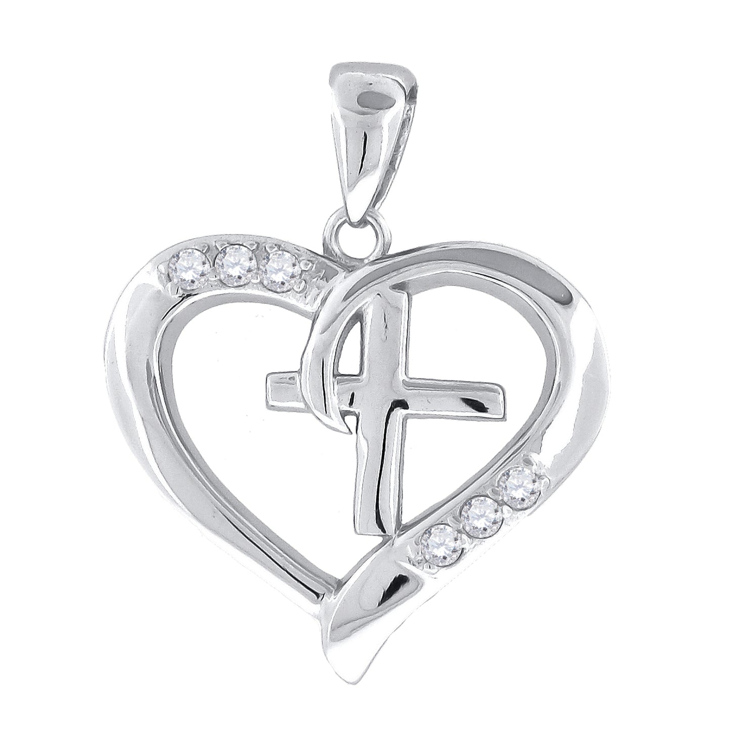 925-Cz Heart Pendant