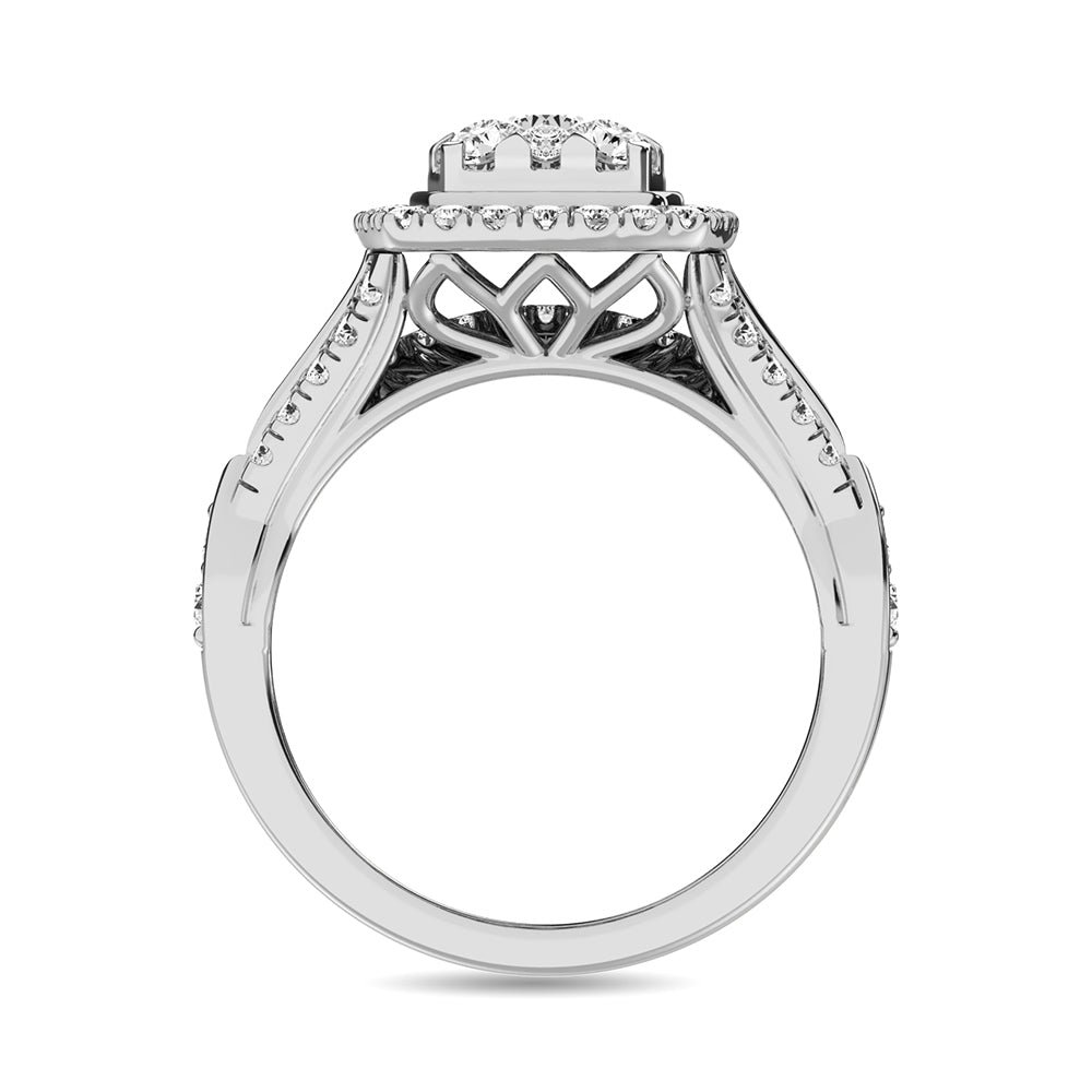 Diamond 1 1/4 Ct.tw Bridal Ring in 14K White Gold