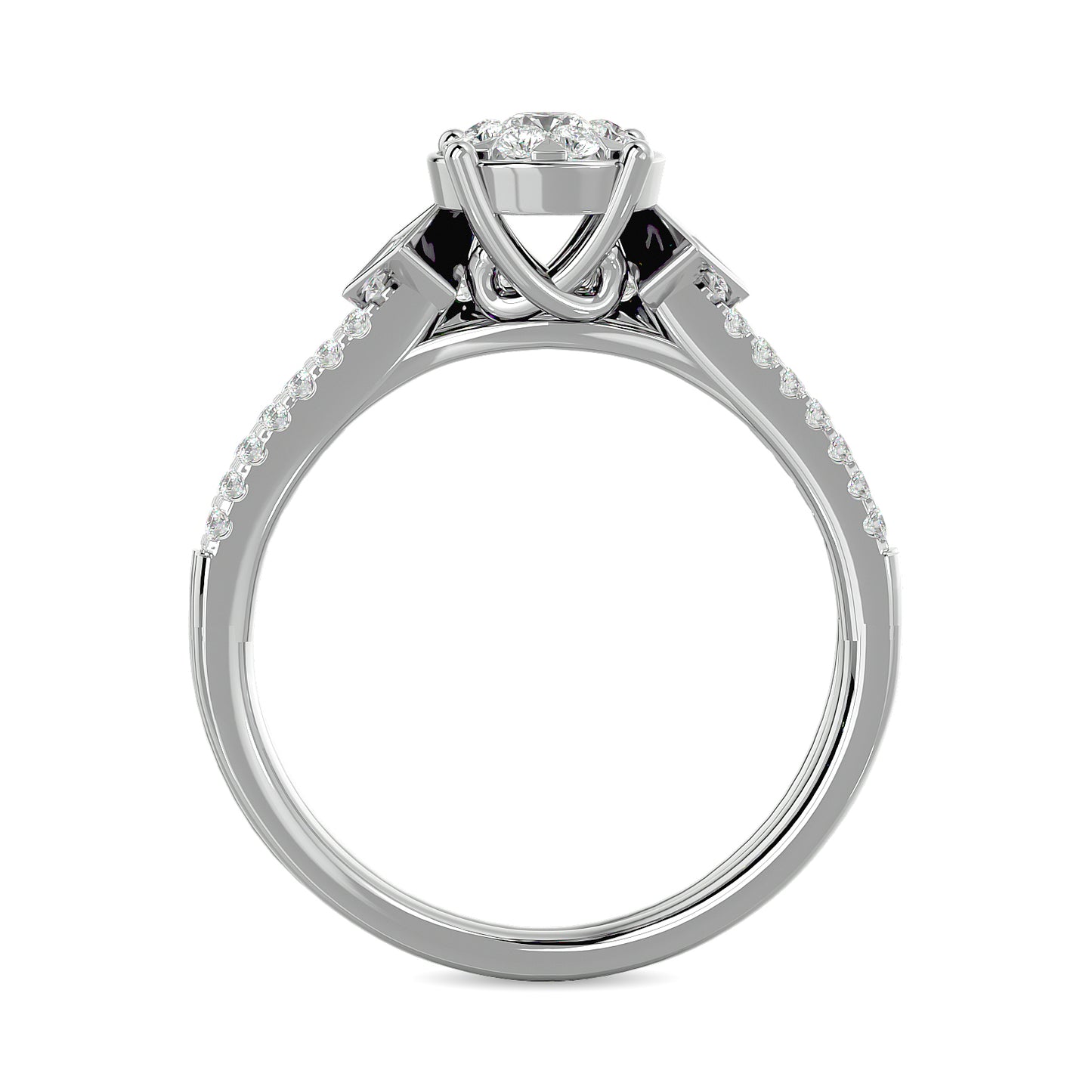 Diamond 1/2 Ct.tw Bridal Ring in 14K White Gold