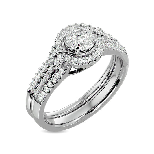 Diamond 1/2 Ct.tw Bridal Ring in 14K White Gold