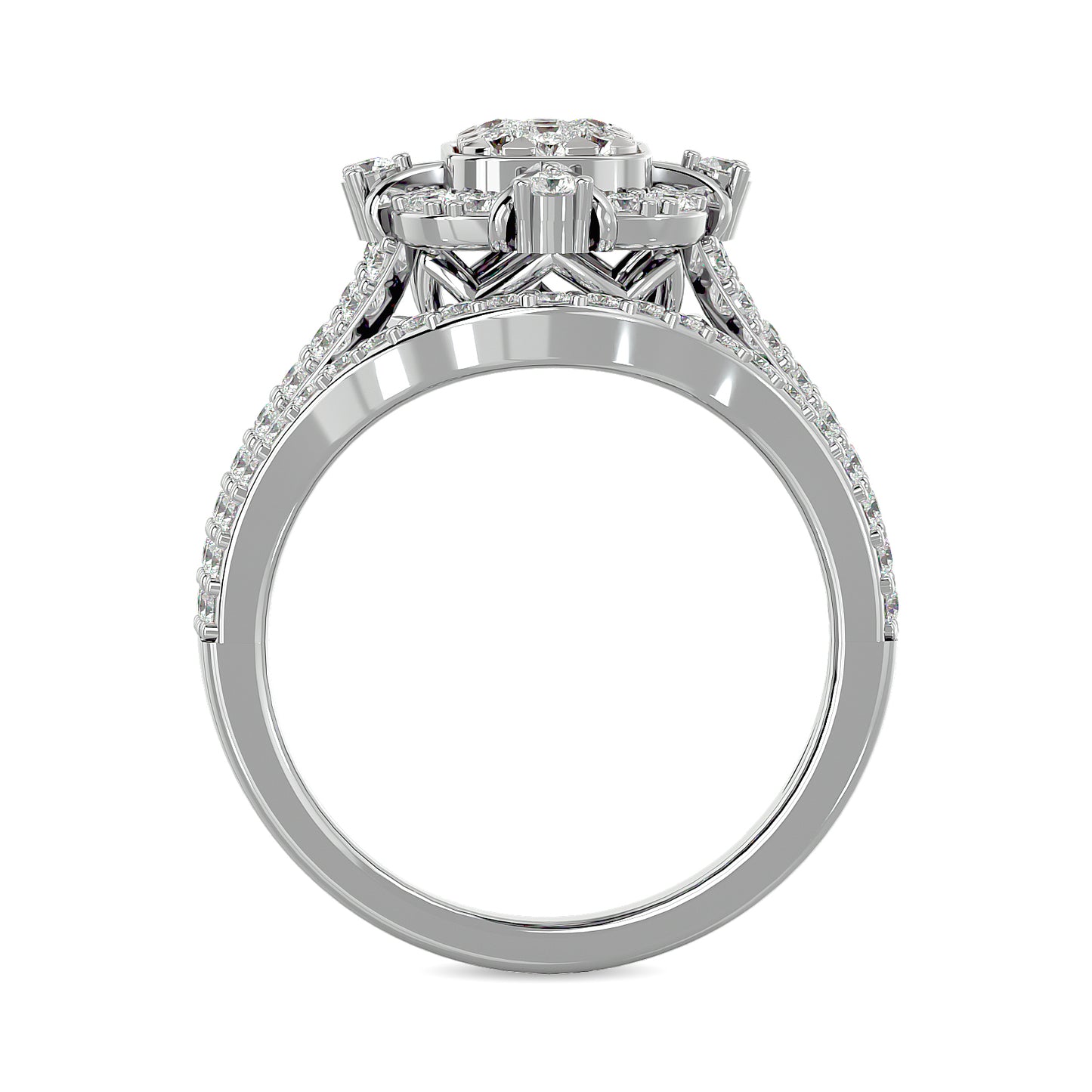 Diamond 1 Ct.tw Bridal Ring in 14K White Gold