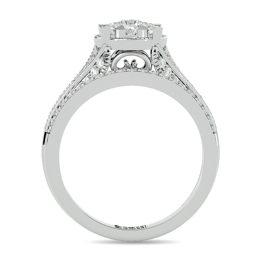 Diamond 1 Ct.tw Bridal Ring in 14K White Gold