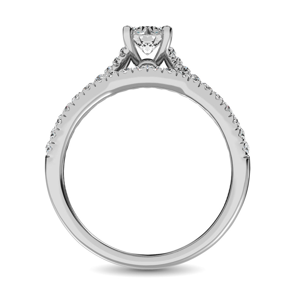 Diamond 1 Ct.Tw. Bridal Ring in 14K White Gold