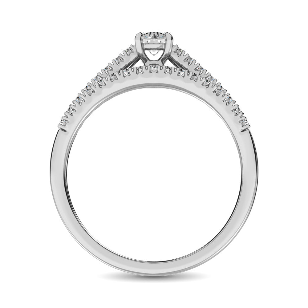 Diamond 1 Ct.Tw. Bridal Ring in 14K White Gold