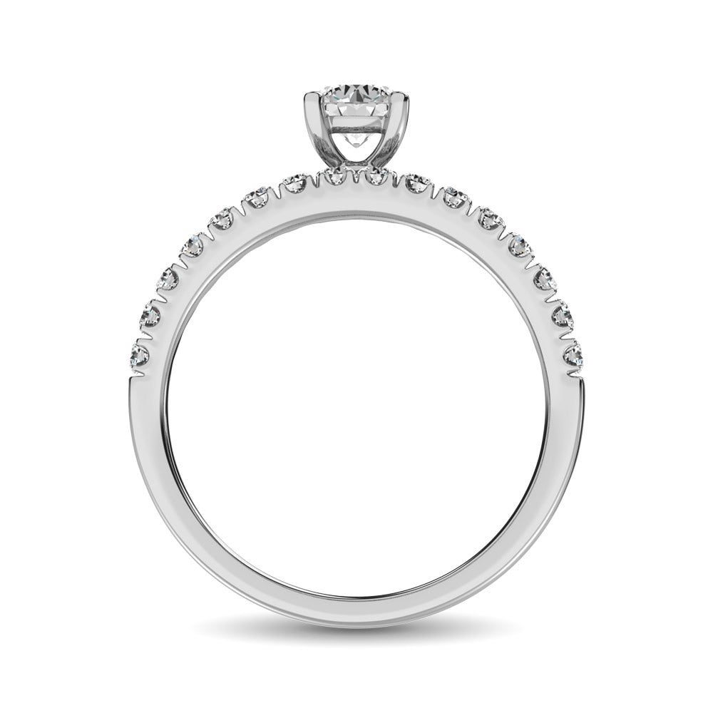 Diamond 1 Ct.Tw. Bridal Ring in 14K White Gold
