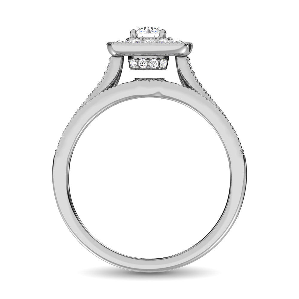 Diamond 3/4 Ct.Tw. Bridal Ring in 14K White Gold