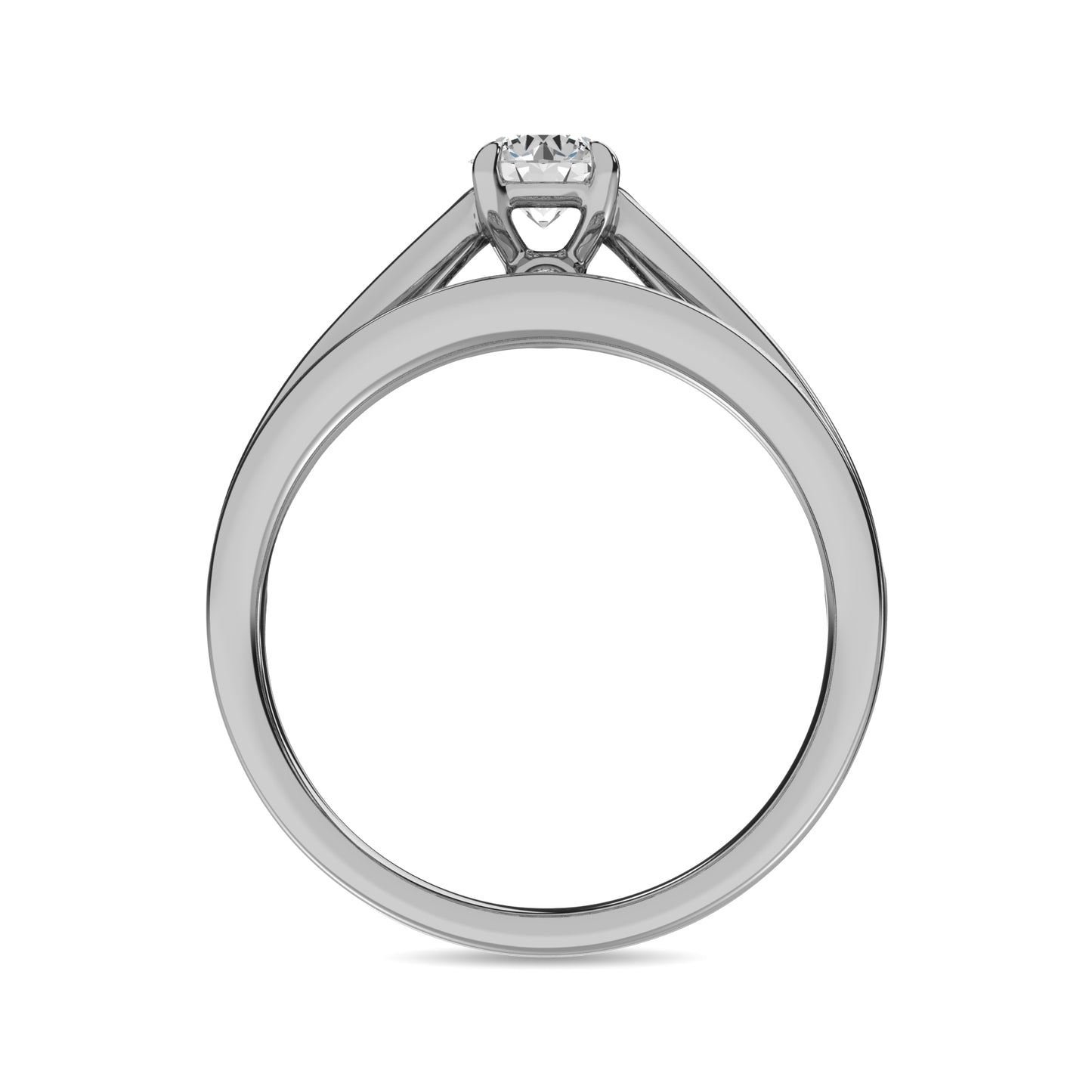 Diamond 1 Ct.Tw. Bridal Ring in 14K White Gold