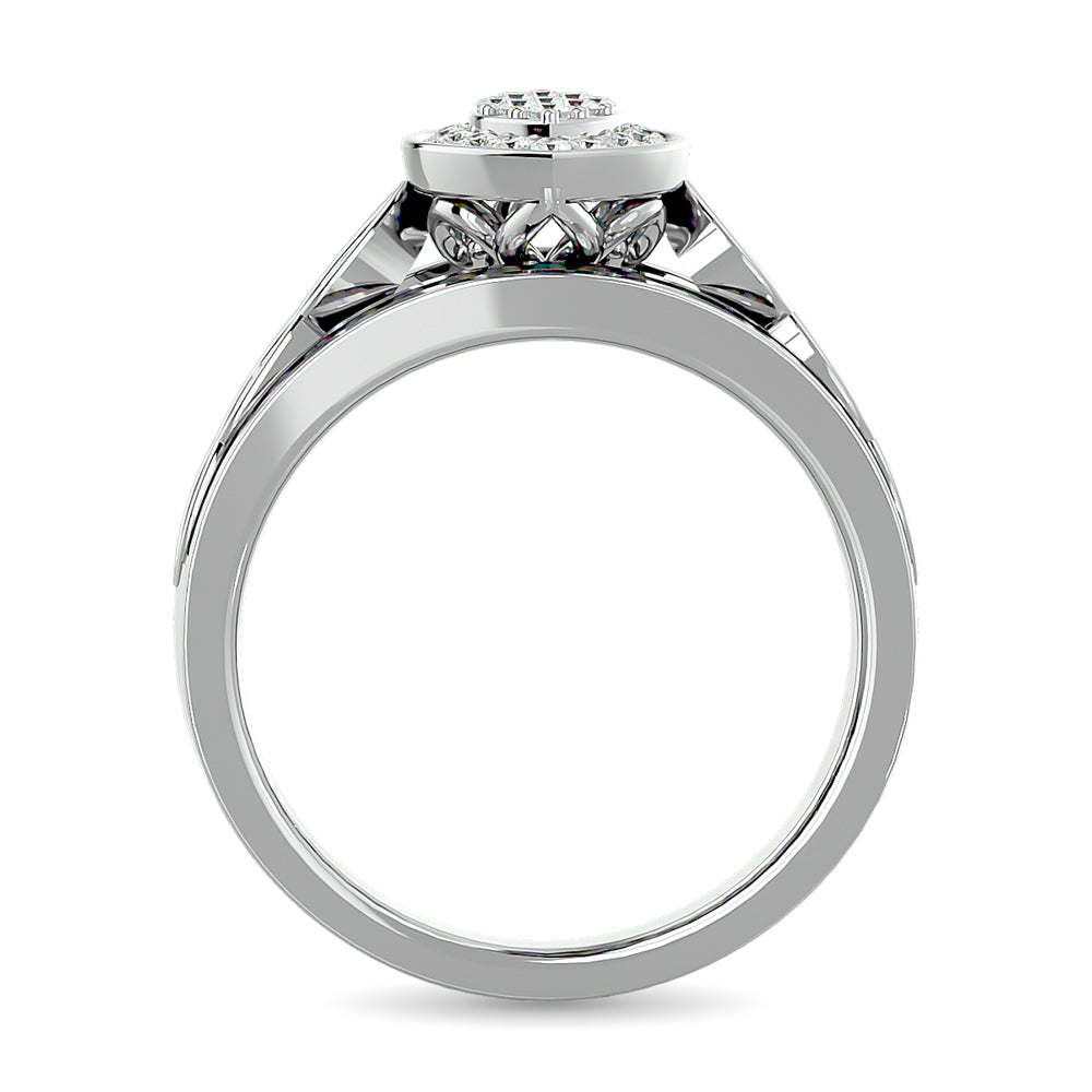 Diamond Engagement Ring 1/2 Ct.tw in 10K White Gold