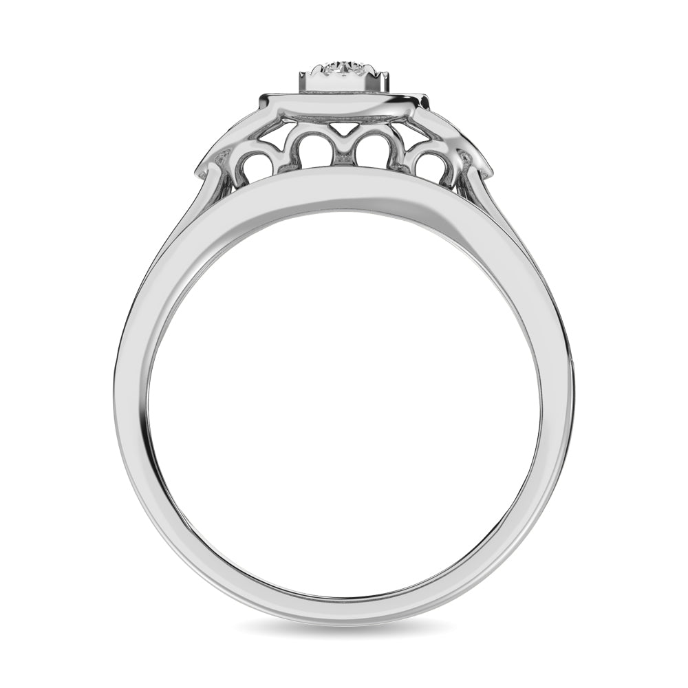 Diamond Bridal Ring 1/5 Ct.tw in Round-cut 10K White Gold