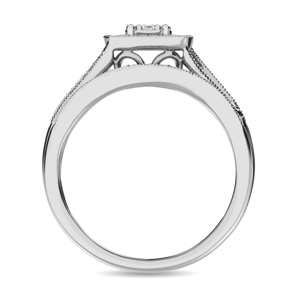 Diamond Bridal Ring 1/6 Ct.tw in Round-cut 10K in White Gold