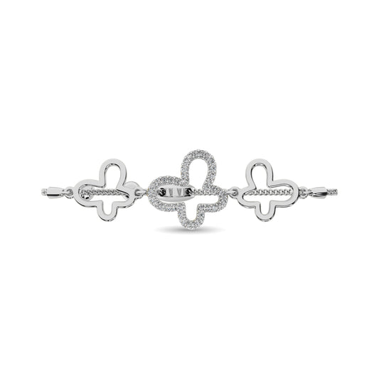 Diamond 1/8 Ct.tw Bracelet in Sterling Silver