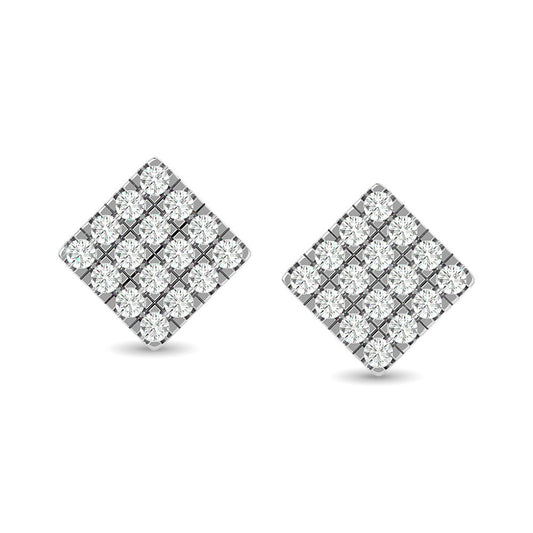 Diamond 1/3 Ct.tw Fashion Earrings in 10K White Gold