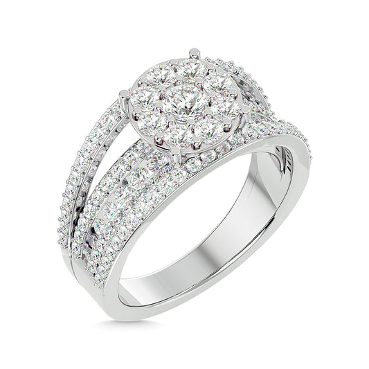 Diamond 1 1/2 Ct.tw Fashion Ring in 14K White Gold