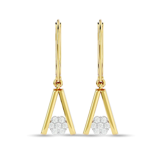 Diamond Fashion Earrings 1/10 Ct.tw in 10K Yellow Gold