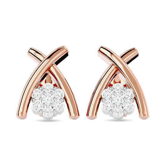 Diamond Fashion Earrings 1/10 Ct.tw in 10K Rose Gold
