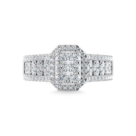 Diamond 1 1/3 Ct.Tw. Engagement Ring in 14K White Gold