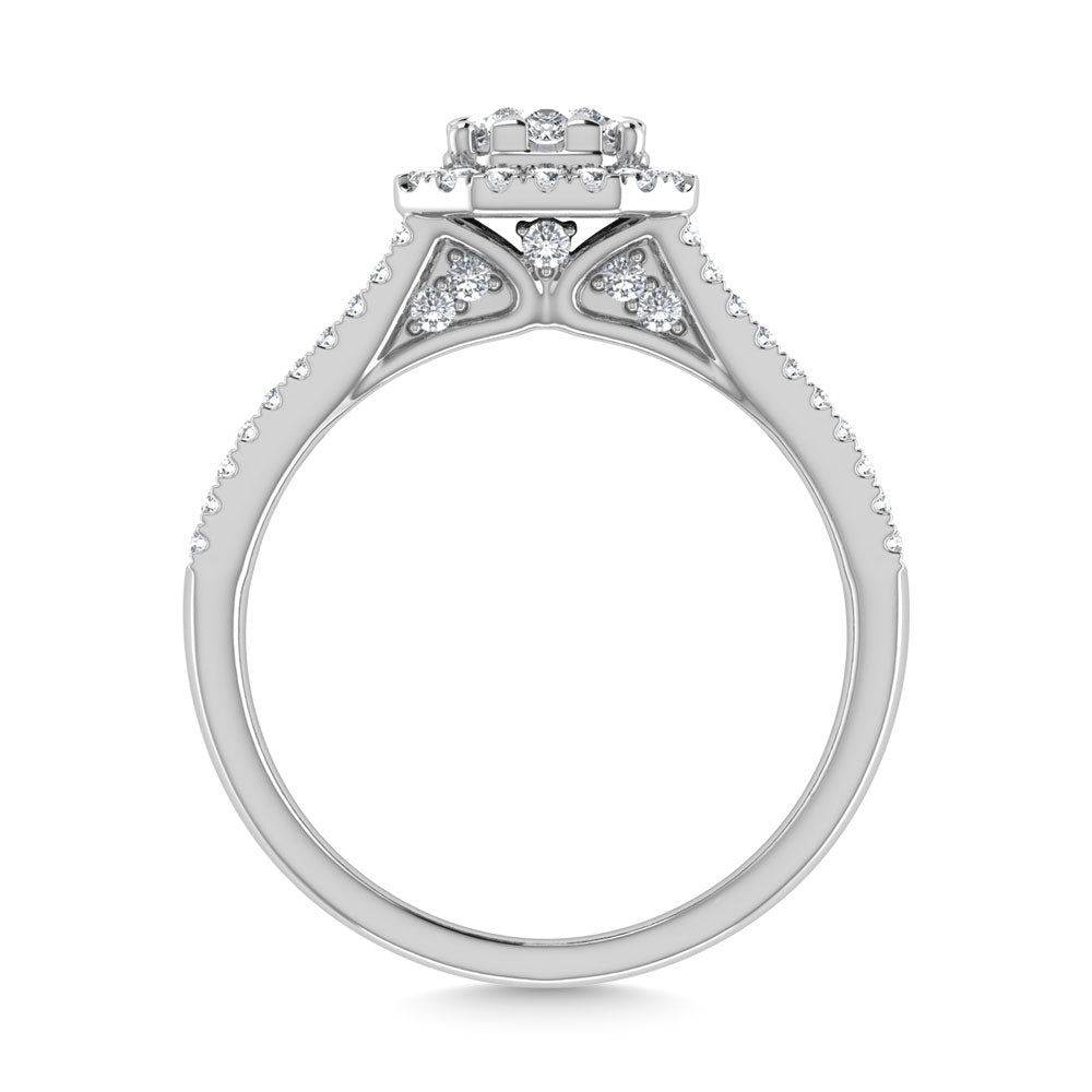 Diamond 1 1/3 Ct.Tw. Engagement Ring in 14K White Gold