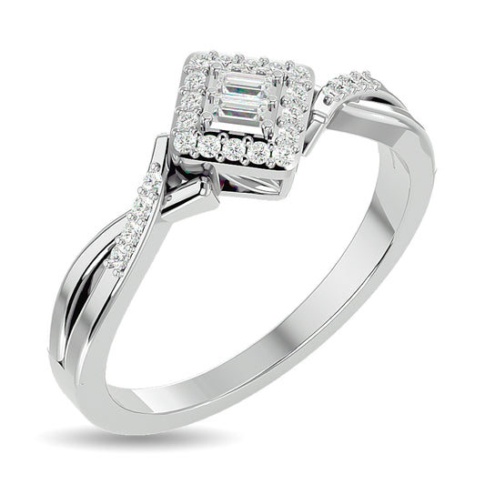 Diamond 1/6 Ct.tw Promise Ring in 10K White Gold