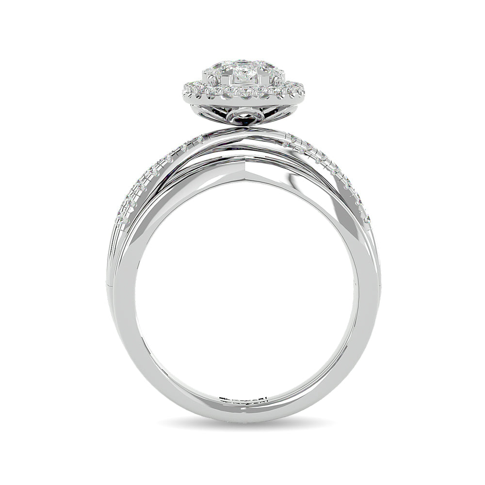 Diamond 1 Ct.tw Engagement Ring in 14K White Gold
