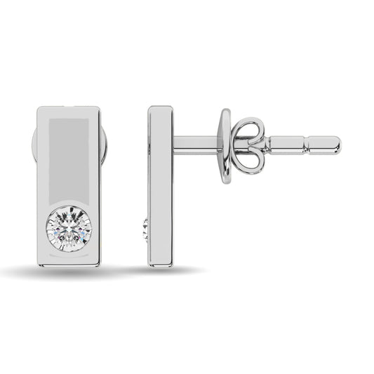 Diamond 1/20 Ct.tw Fashion Earrings in Sterling Silver