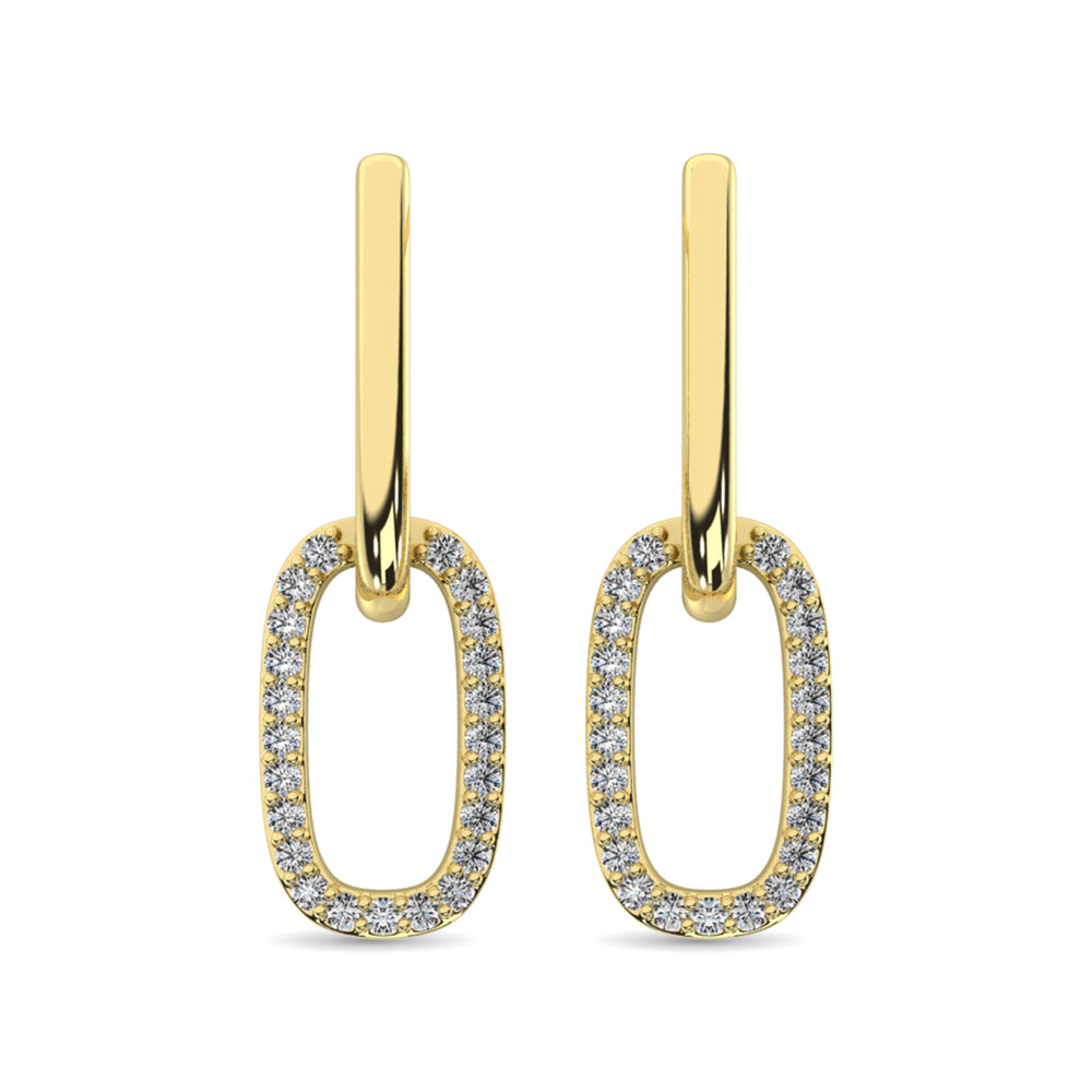 Diamond Fashion Earrings 1/5 Ct.tw in 14K Yellow Gold