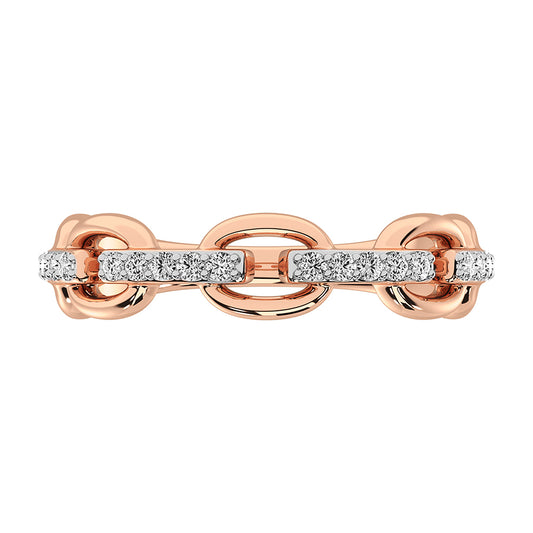 10K Rose Gold 1/5 Ct.Tw. Diamond Fashion Ring