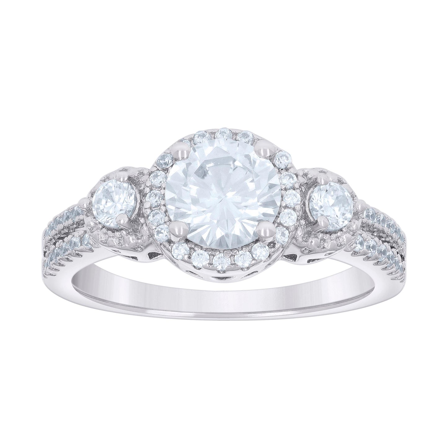 925 Sterling Silver Cz Ring S5