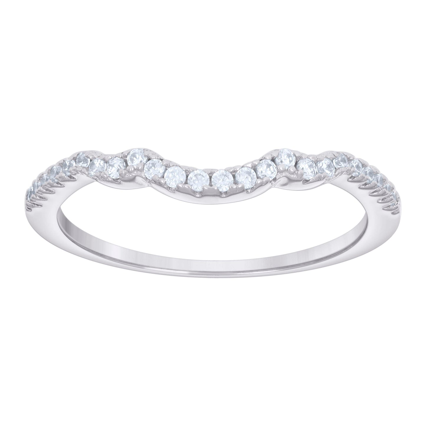 925 Sterling Silver Cz Ring S5