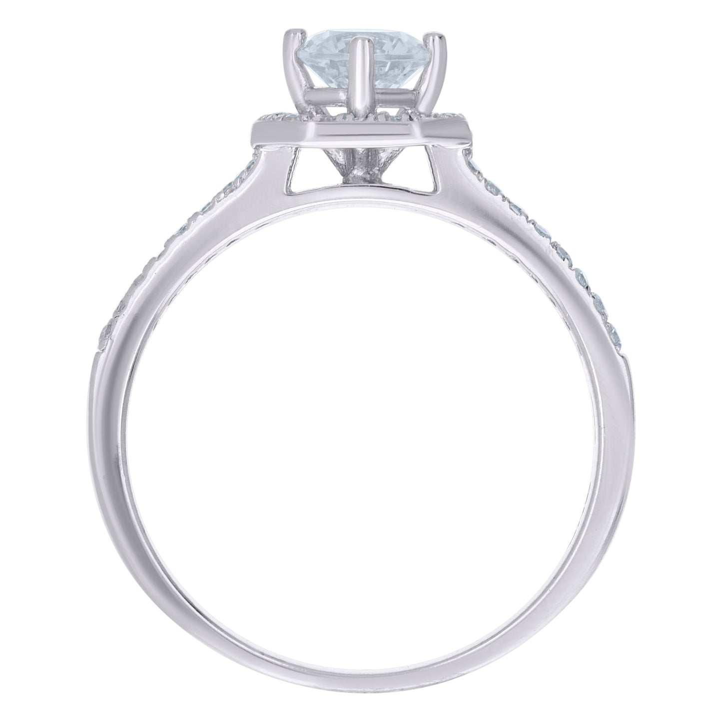 925 Sterling Silver Cz Duo Ring S6