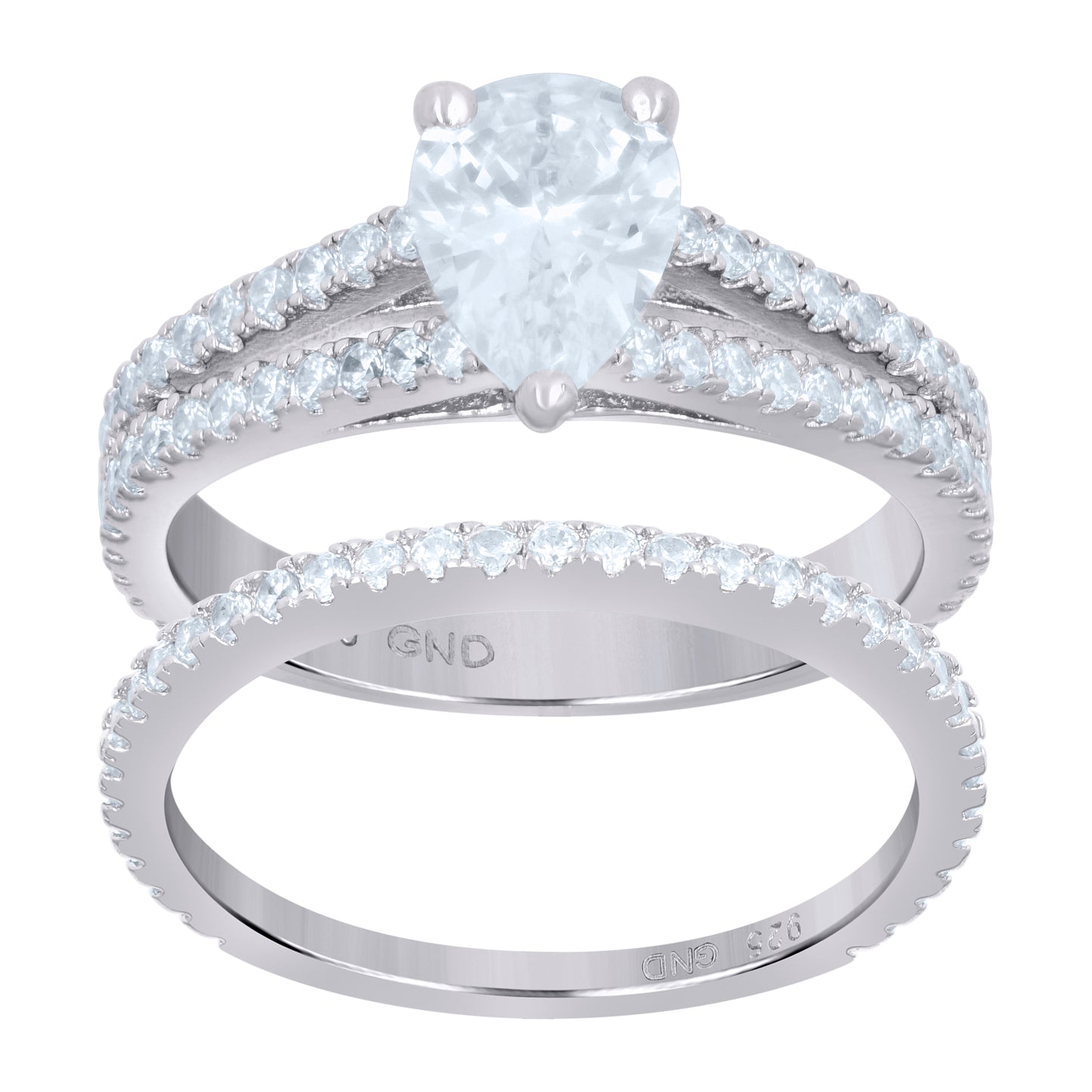 925 Sterling Silver Cz Ring S6
