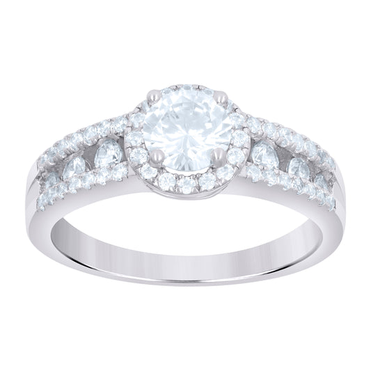 925 Sterling Silver Cz Rings S6