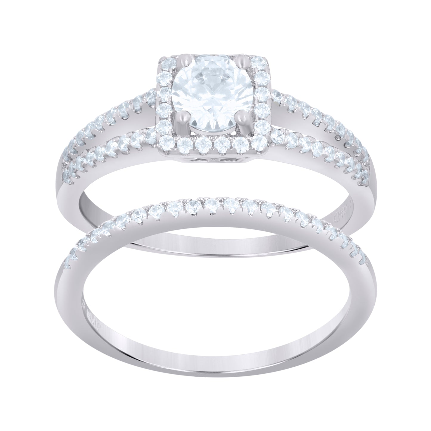 925 Sterling Silver Cz Ring S6