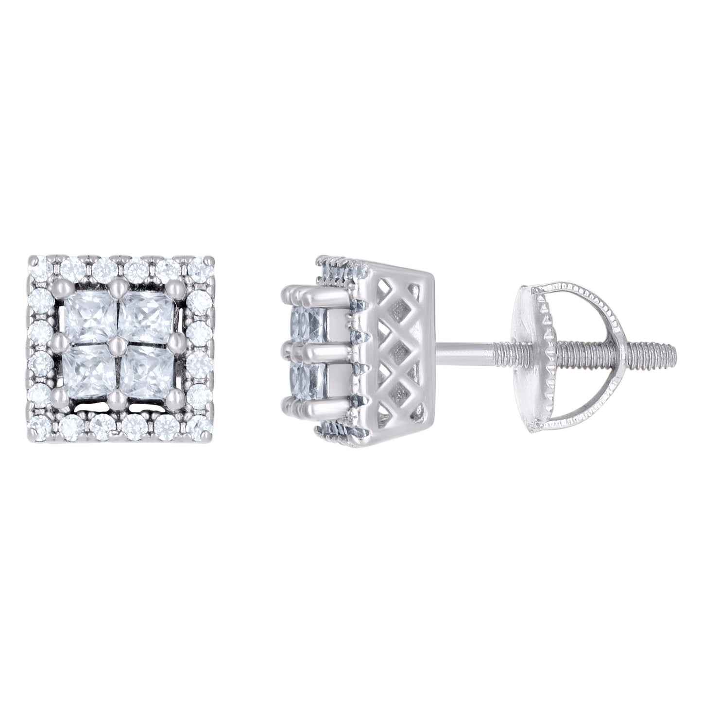 925 Sterling Silver Cz Earrings