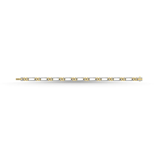 Diamond 1 Ct.Tw. Fashion Bracelet in 10K Two Tone