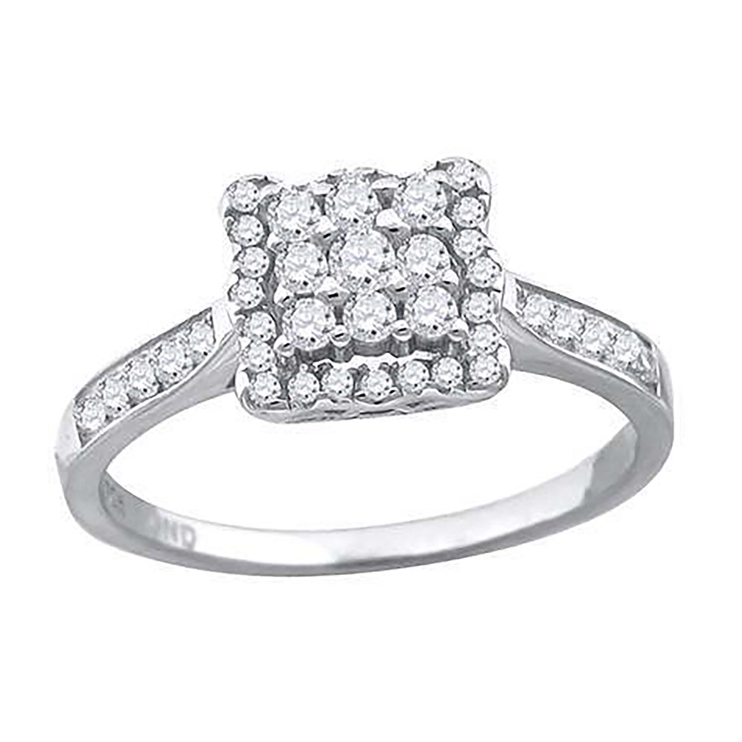 925 Sterling Silver Cz Ring S6