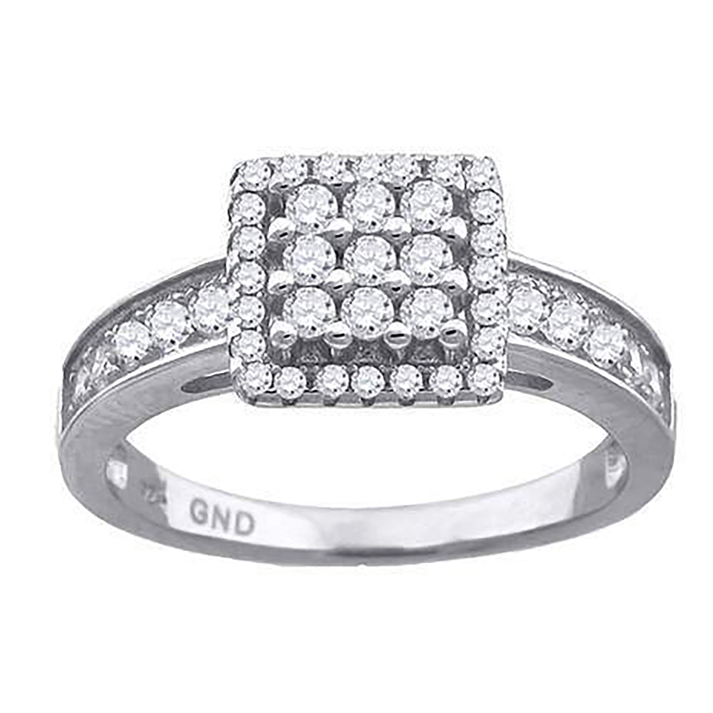925 Sterling Silver Cz Ring S6