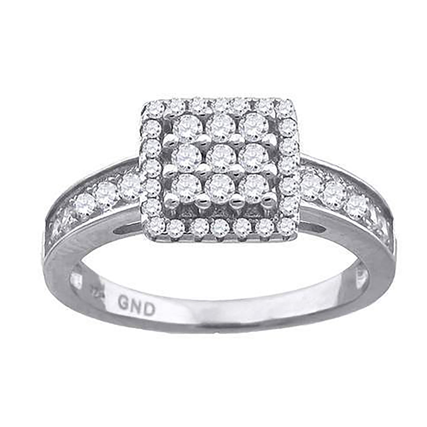 925 Sterling Silver Cz Ring S6