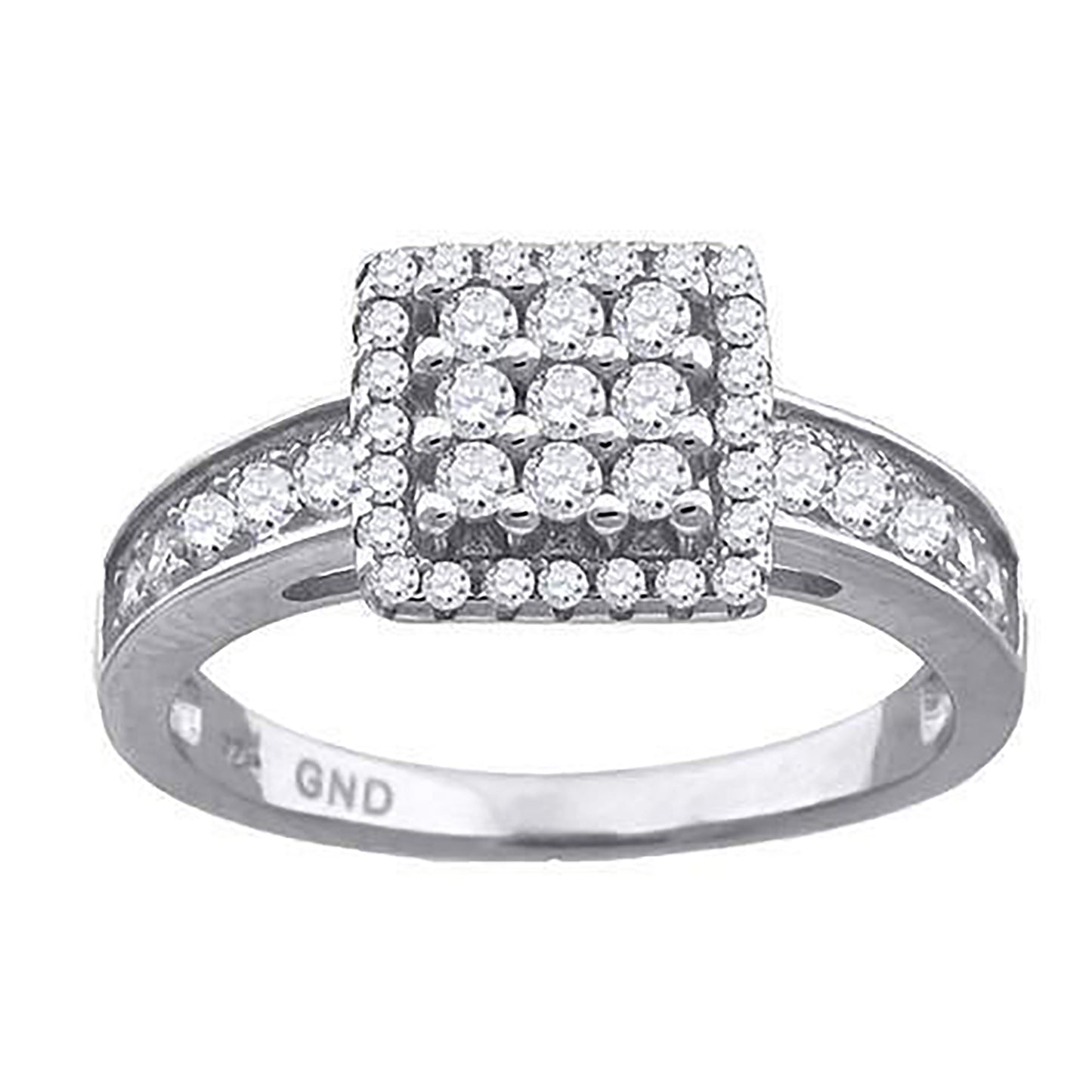 925 Sterling Silver Cz Ring S6