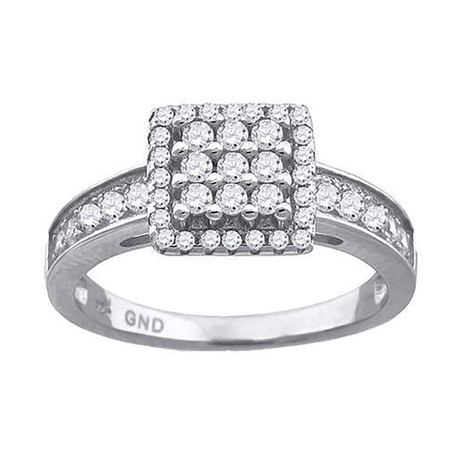 925 Sterling Silver Cz Ring S6