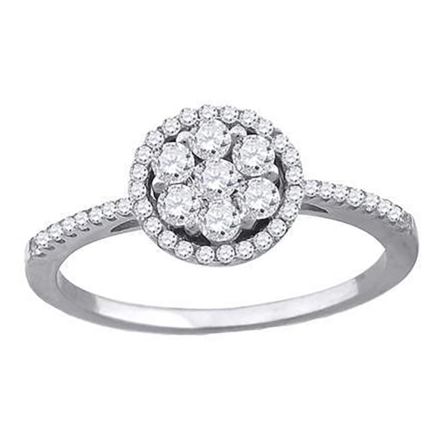925 Sterling Silver Cz Ring S6
