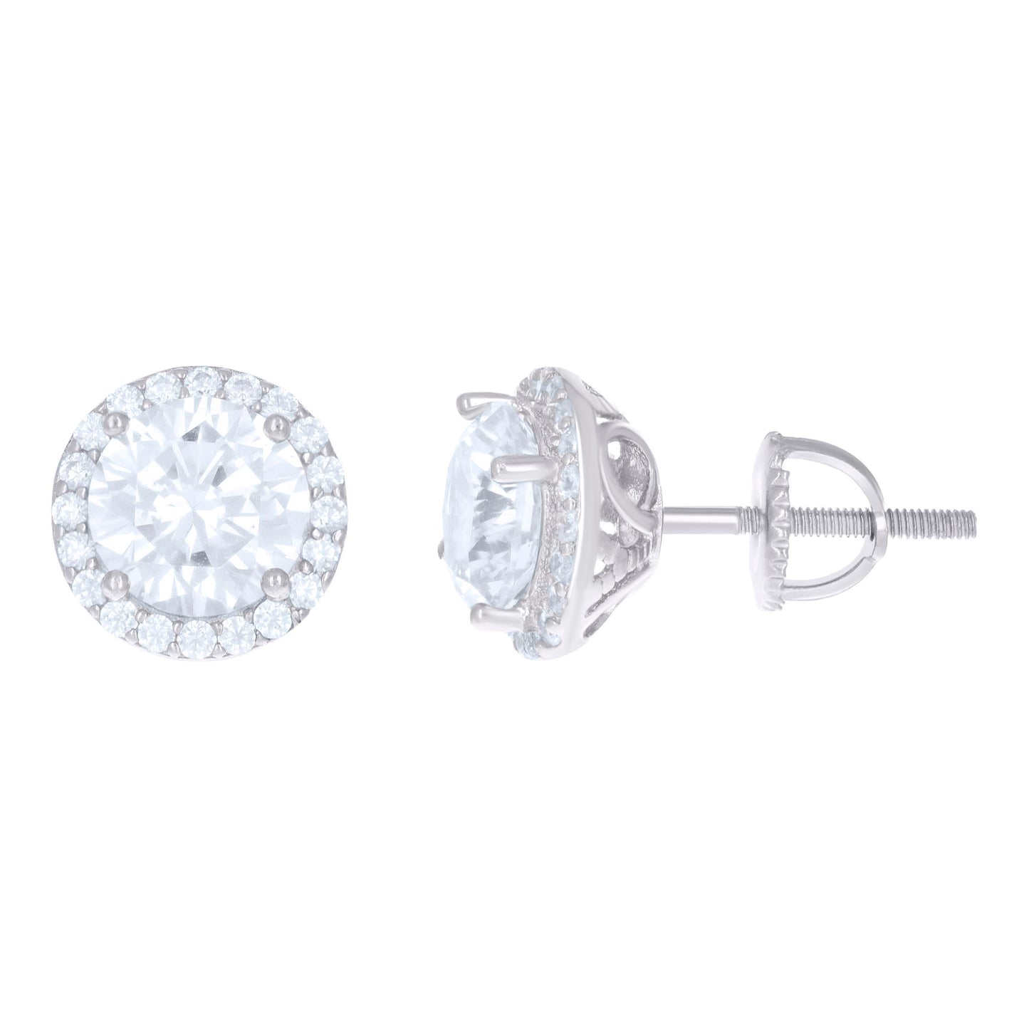 925 Sterling Silver Cz Earrings