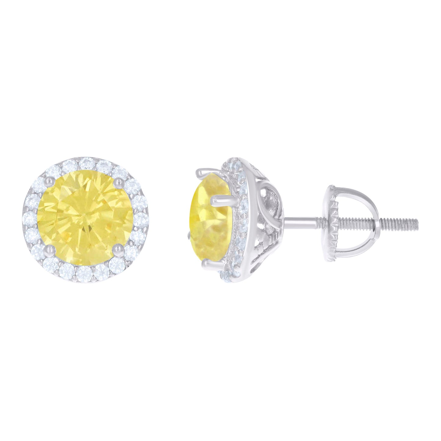 925 Sterling Silver Cz Earrings