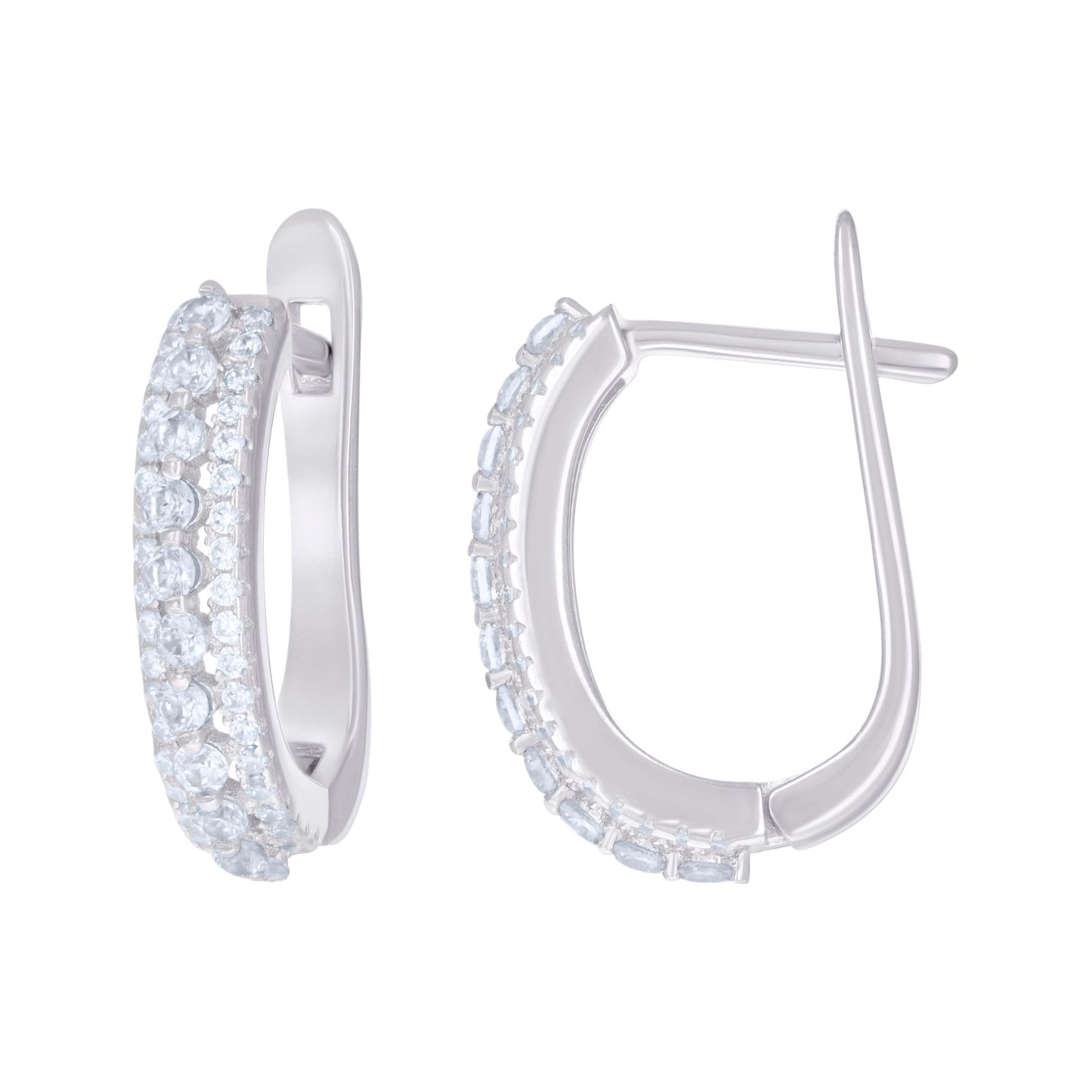 925 Sterling Silver Cz Earrings