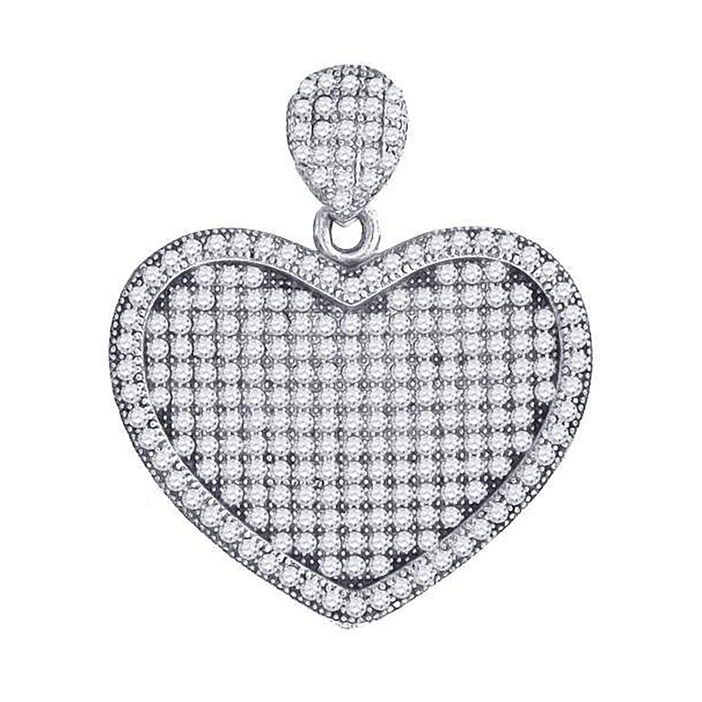 925-Cz Heart Pendant