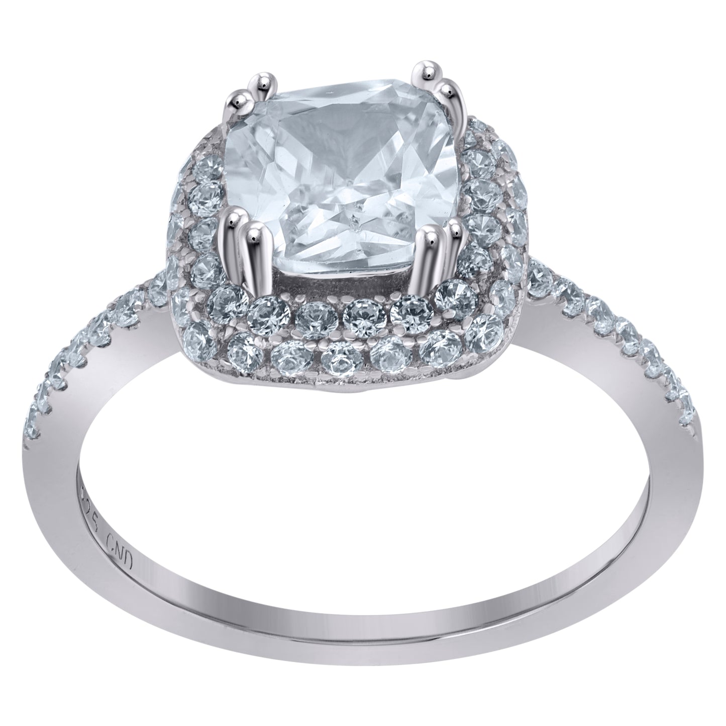 925 Sterling Silver Cz Ring S6-S9