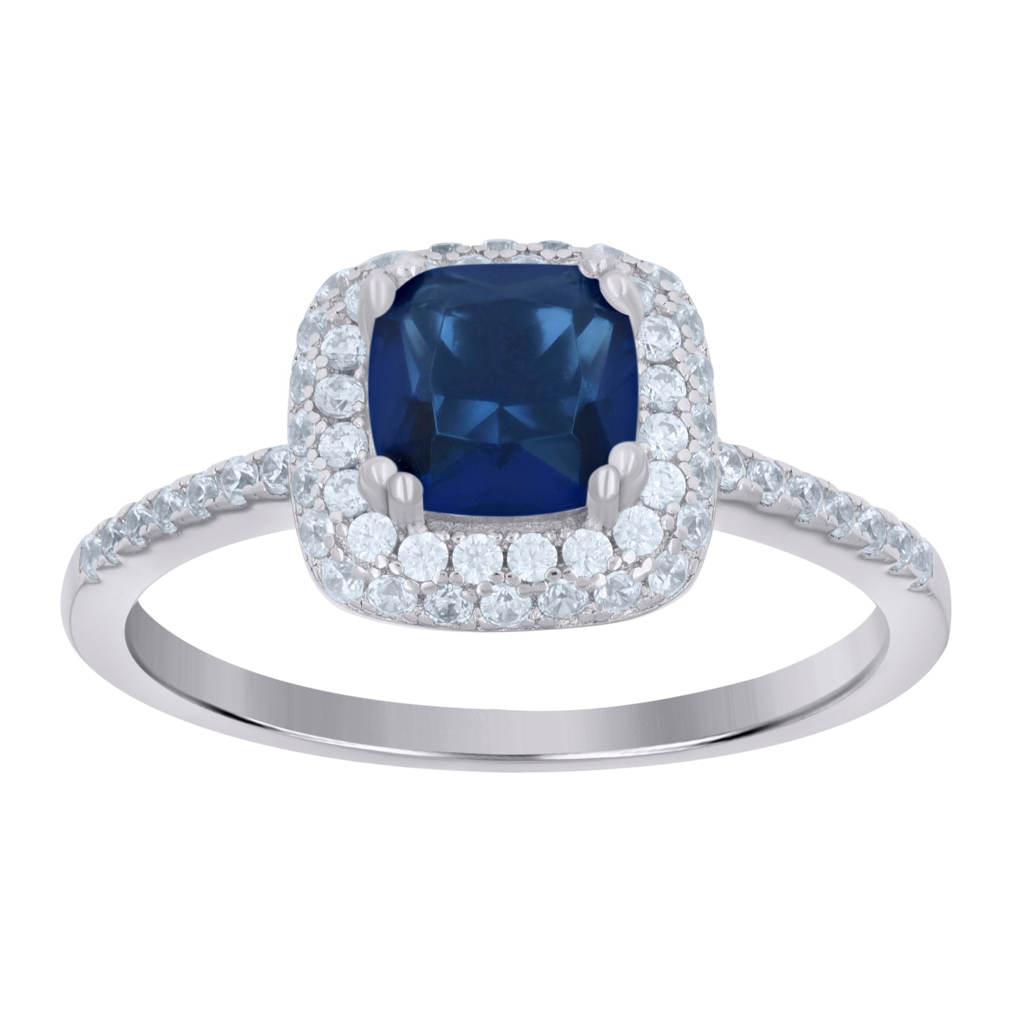 925 Sterling Silver Cz Ring S6