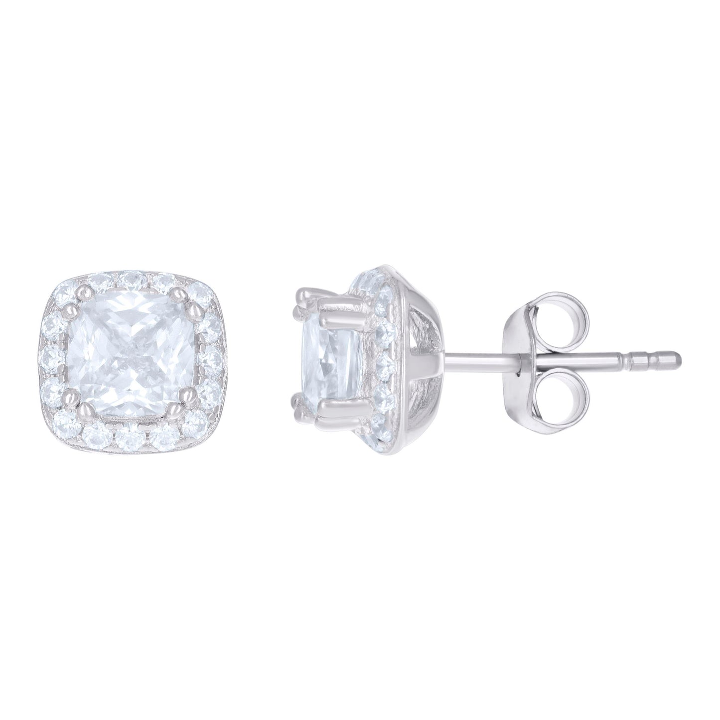 925 Sterling Silver Cz Earring