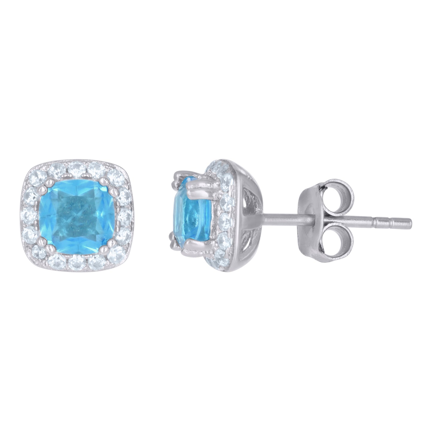 925 Sterling Silver Cz Earring