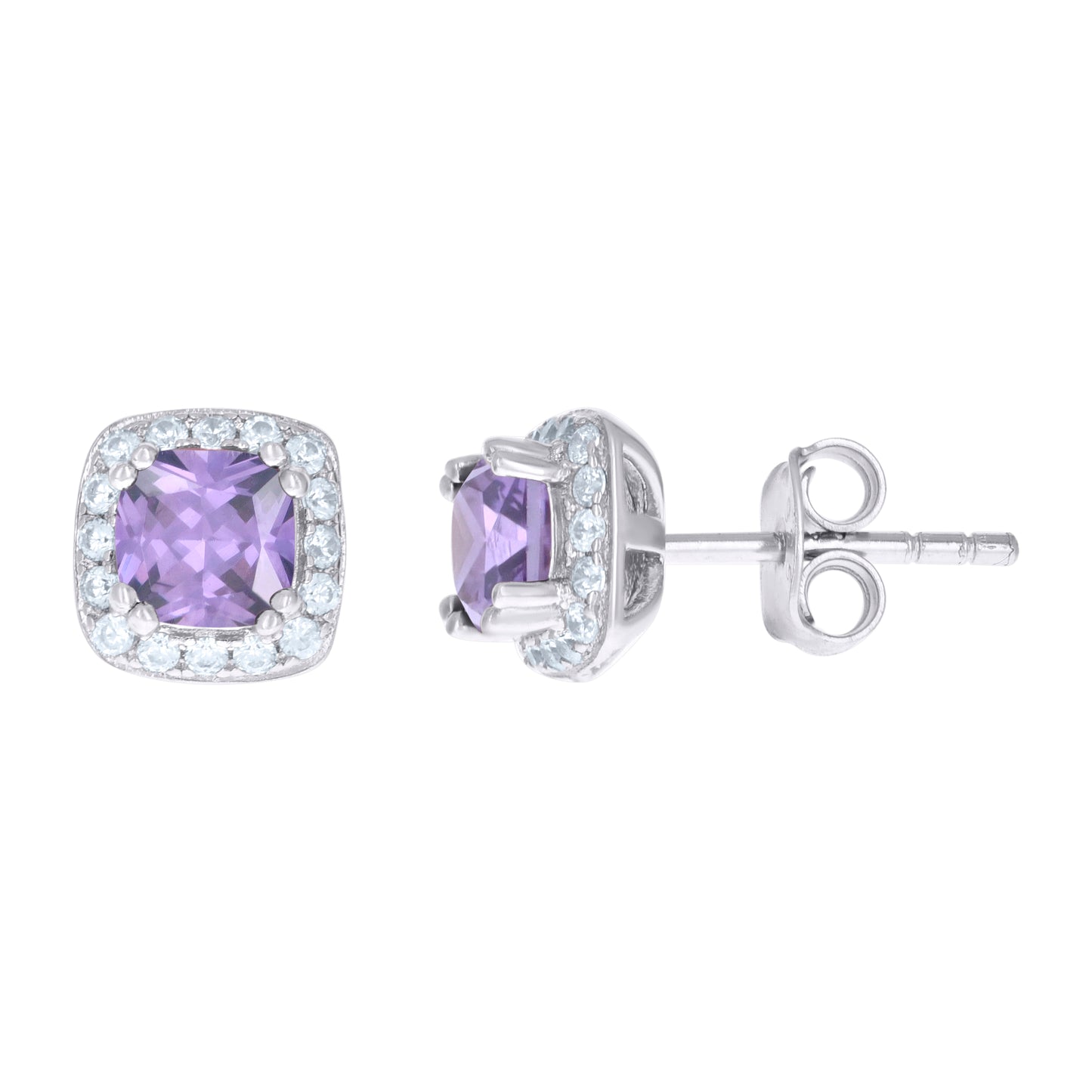 925 Sterling Silver Cz Earring